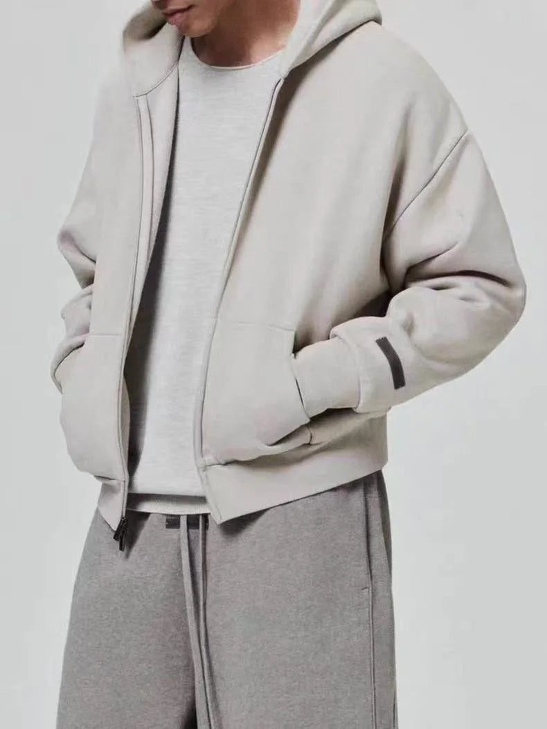 Season 9 Men's Oversized Hoodies Two-pieces Sets Brand Design Metallic Texture Silicone Letter Hoodie Couple Sports Tracksuits