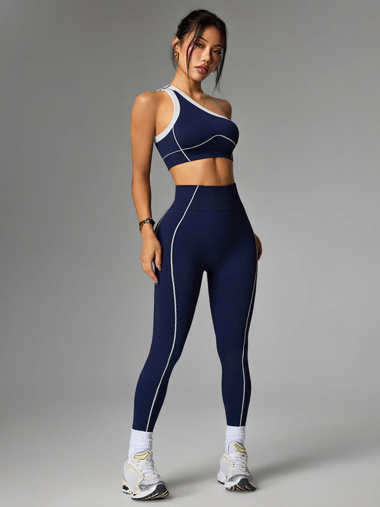 2 pcs Women Seamless Yoga Sets Jogging Outfit Sport Leggings Bra Sportswear Woman Gym Outfit Workout Set Yoga Clothes Activewear