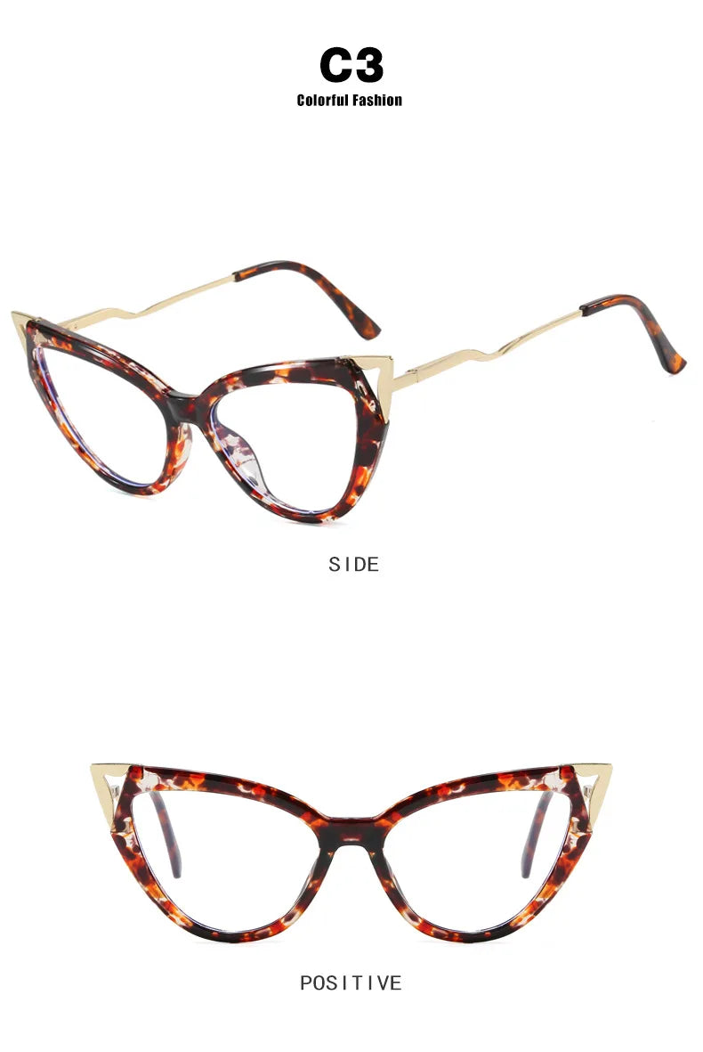 Plain Glasses Anti-Blue Light No Makeup Glasses Frame Fashionable Stylish Glasses Frame