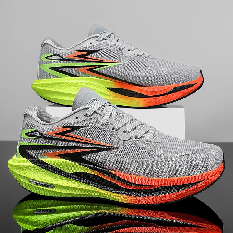 Men Running Shoes New Carbon Board Marathon Sports Shoes Breathable Lightweight Trend Women's  Athletic Sneakers