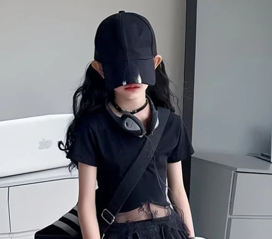 4-14 girls Hip Hop Jazz Street Dance clothes Set Child Summer Clothing Lace patchwork T-shirt+work pants 2pcs kids outfits suit