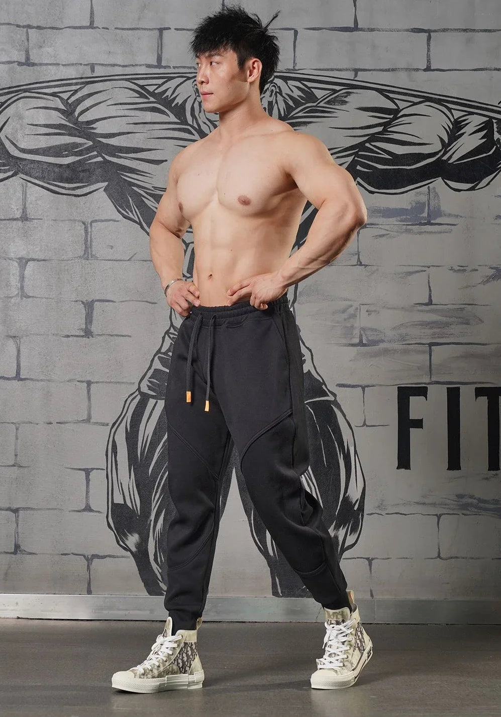 Plain Cropped Trousers Sweatpants for Men Autumn and Winter Cotton Loose Slacks Xxl New Items in Korean Y2k Gym Man Sports Pants