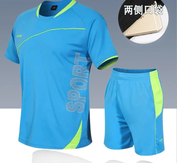 High quality tennis jerseys badminton shirt shorts set Men Table tennis sets ping pong clothes Badminton jogging sports suits