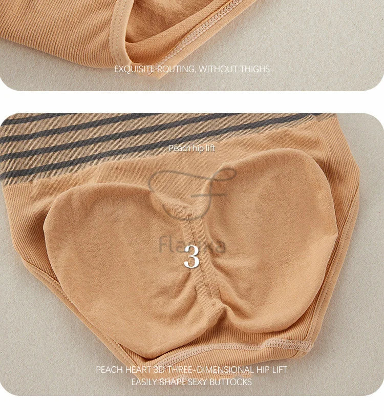 Flarixa High Waist Flat Belly Panties Plus Size Seamless Women's Shorts Body Shaping Boxers XXL Safety Shorts Slimming Underwear