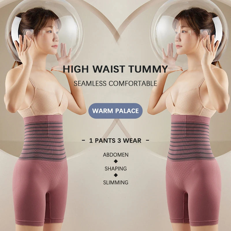Flarixa High Waist Flat Belly Panties Plus Size Seamless Women's Shorts Body Shaping Boxers XXL Safety Shorts Slimming Underwear