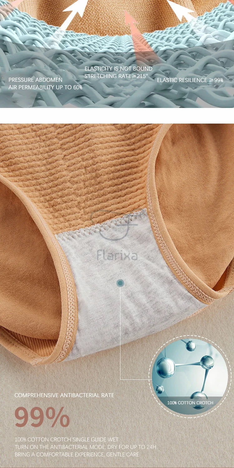 Flarixa High Waist Flat Belly Panties Plus Size Seamless Women's Shorts Body Shaping Boxers XXL Safety Shorts Slimming Underwear