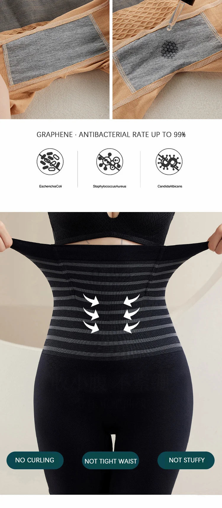 Flarixa High Waist Flat Belly Panties Plus Size Seamless Women's Shorts Body Shaping Boxers XXL Safety Shorts Slimming Underwear