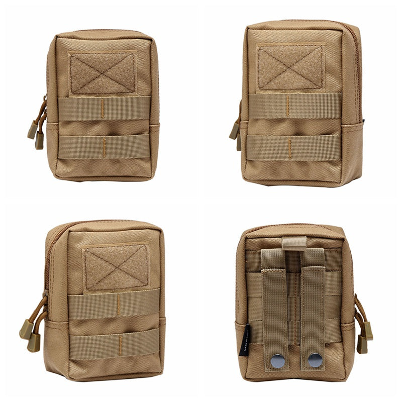 Outdoor Tactical 600D Waist Bags Multitool Molle Pouch Tool Zipper Waist Pack Hungitng Accessory Durable Belt Pouch