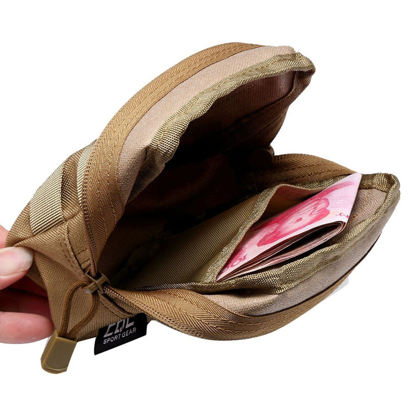 Outdoor Tactical 600D Waist Bags Multitool Molle Pouch Tool Zipper Waist Pack Hungitng Accessory Durable Belt Pouch